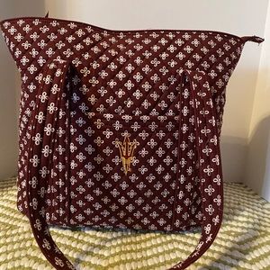 Arizona State sun devils Vera Bradley large Vera tote collegiate collection  EUC